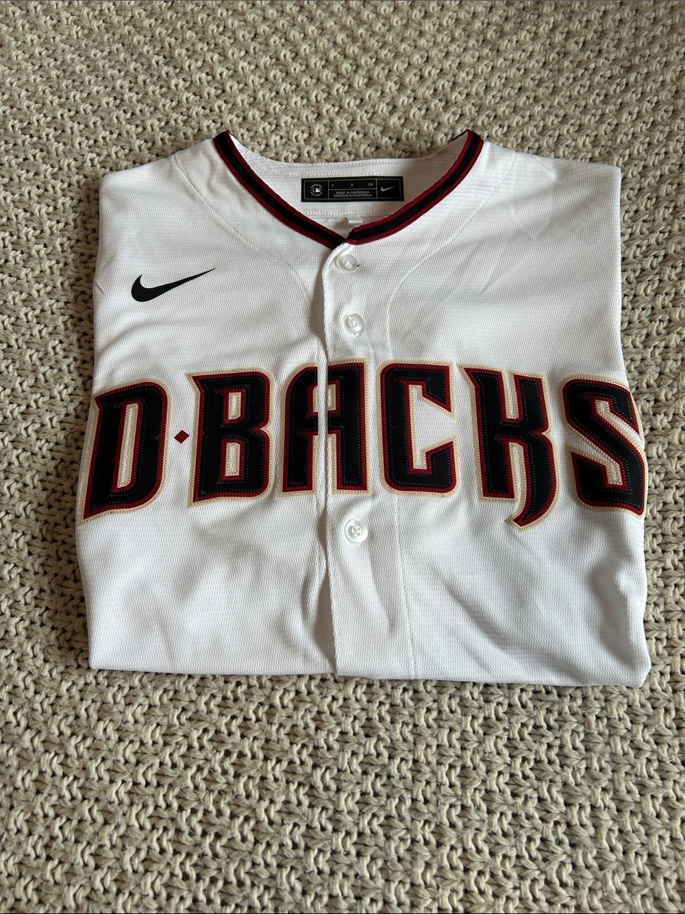 Nike White D-Backs Jersey NWOT